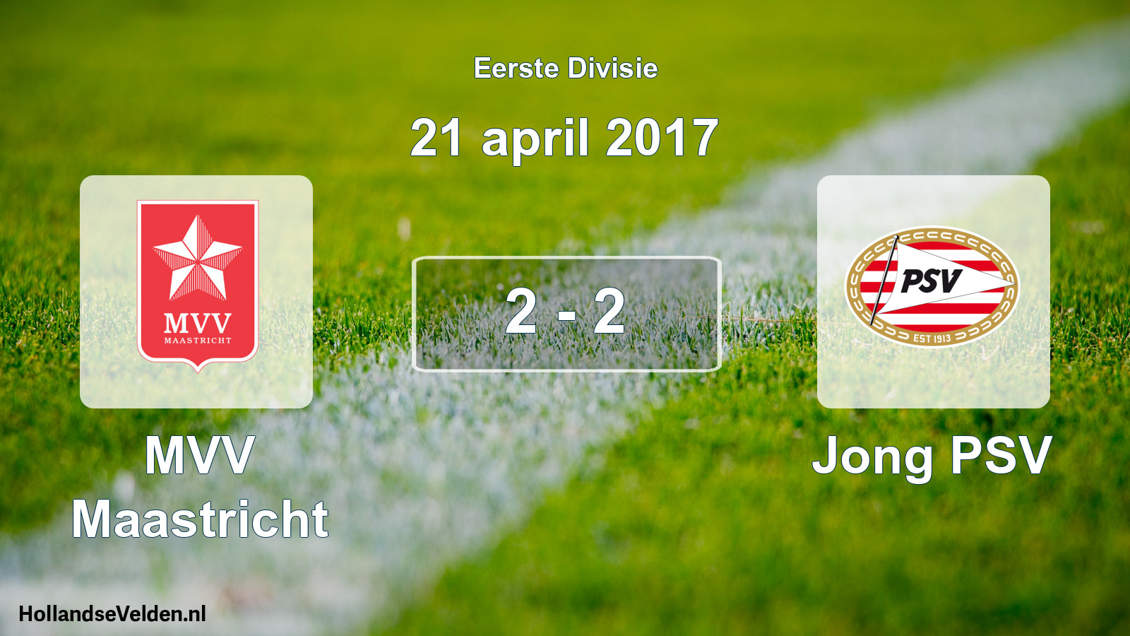 Gespeelde wedstrijd: MVV Maastricht - Jong PSV 2 - 2 (21 april 2017)