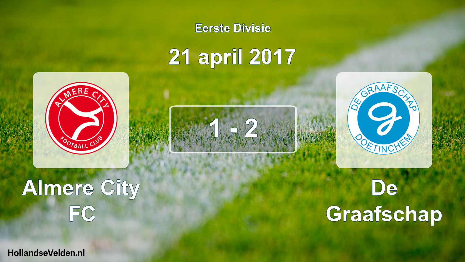 Gespeelde wedstrijd: Almere City FC - De Graafschap 1 - 2 (21 april 2017)