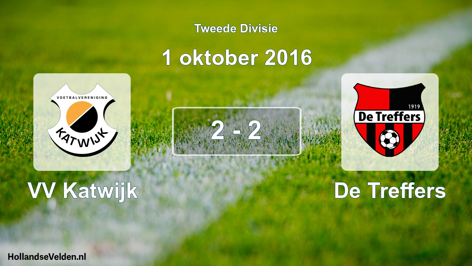 Gespeelde wedstrijd: VV Katwijk - De Treffers 2 - 2 (1 oktober 2016)