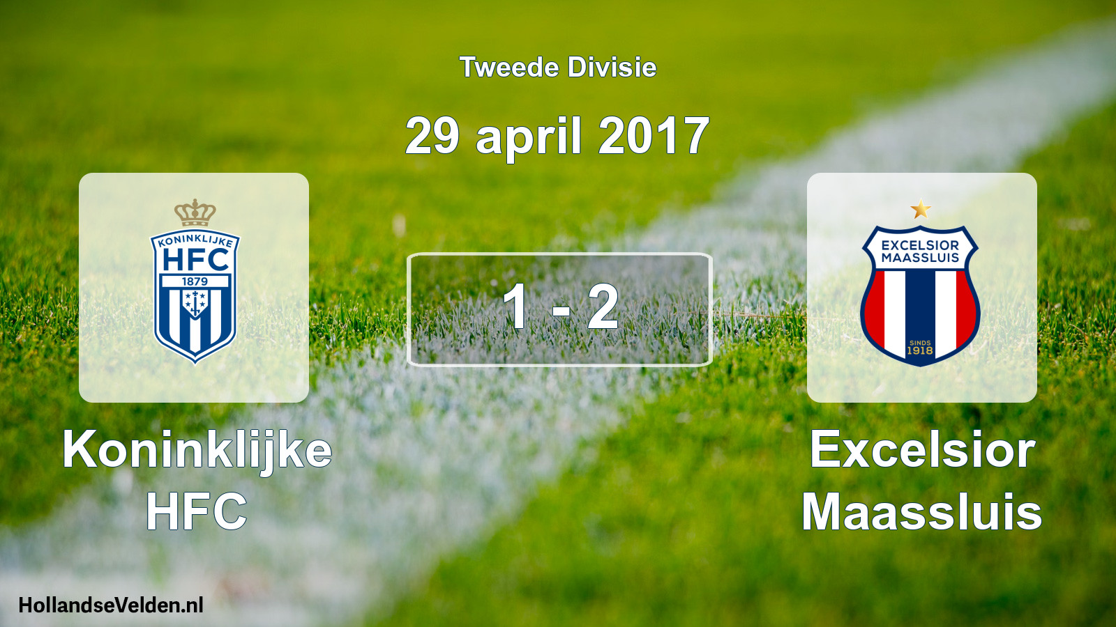 Gespeelde wedstrijd: Koninklijke HFC - Excelsior Maassluis 1 - 2 (29 april 2017)