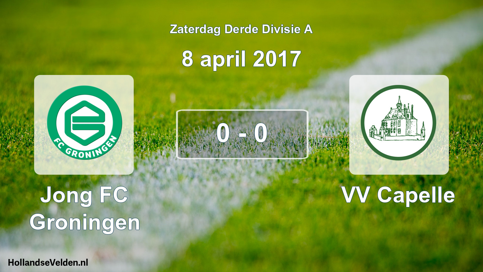 Gespeelde wedstrijd: Jong FC Groningen - VV Capelle 0 - 0 (8 april 2017)