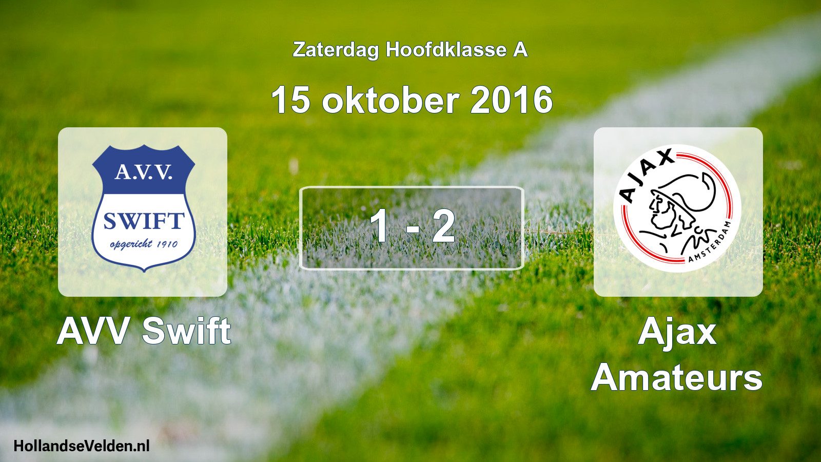 Gespeelde wedstrijd: AVV Swift - Ajax Amateurs 1 - 2 (15 oktober 2016)