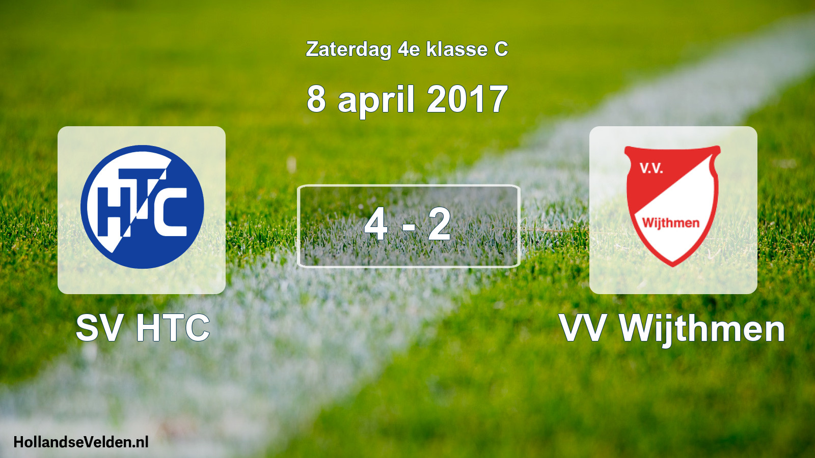 Gespeelde wedstrijd: SV HTC - VV Wijthmen 4 - 2 (8 april 2017)
