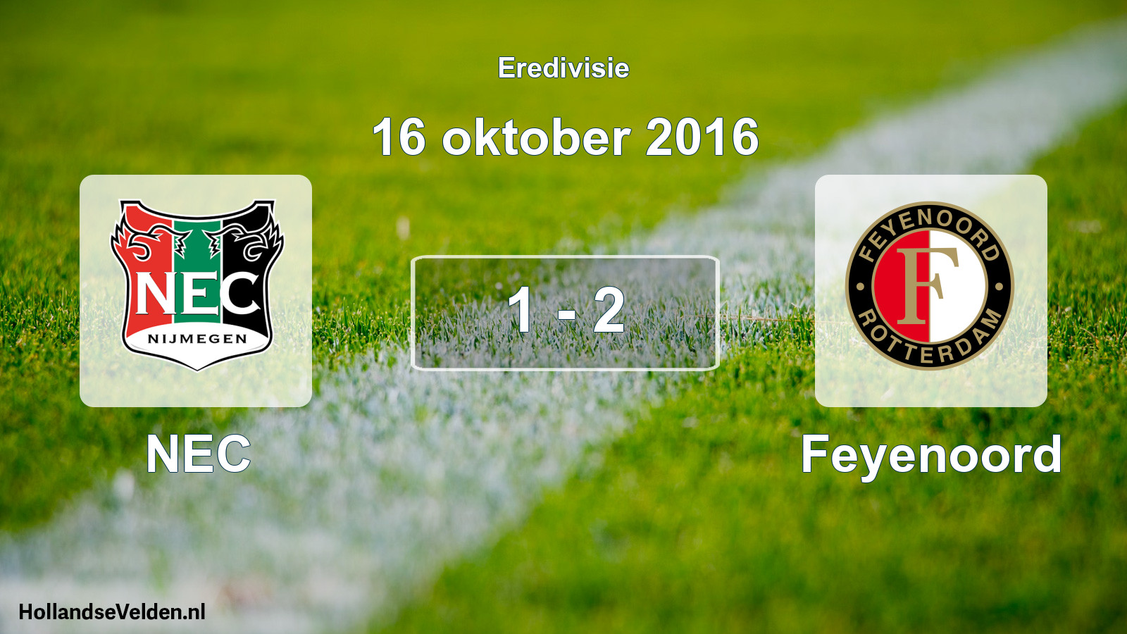 Gespeelde wedstrijd: NEC - Feyenoord 1 - 2 (16 oktober 2016)