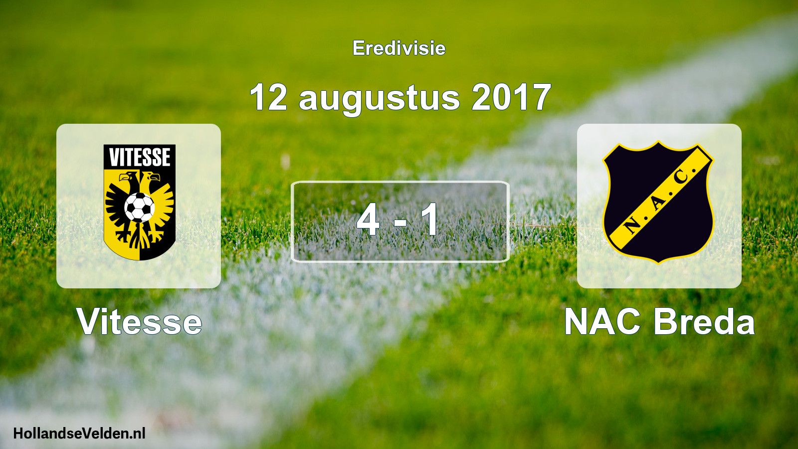 Gespeelde wedstrijd: Vitesse - NAC Breda 4 - 1 (12 augustus 2017)