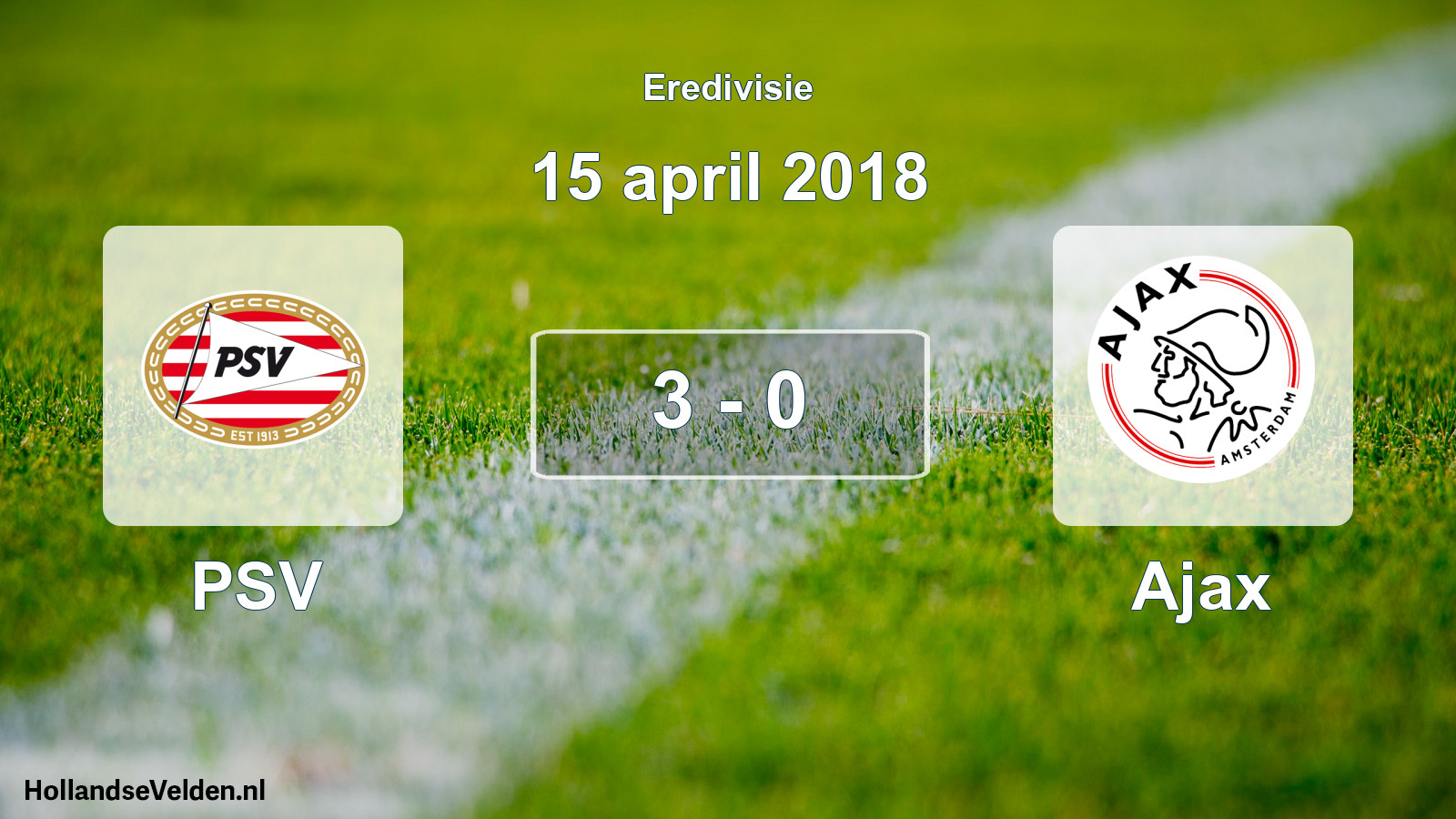 Gespeelde wedstrijd: PSV - Ajax 3 - 0 (15 april 2018)