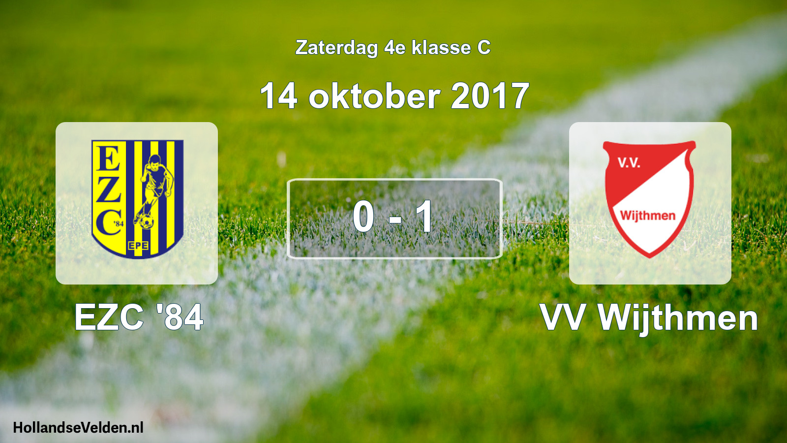 Gespeelde wedstrijd: EZC '84 - VV Wijthmen 0 - 1 (14 oktober 2017)