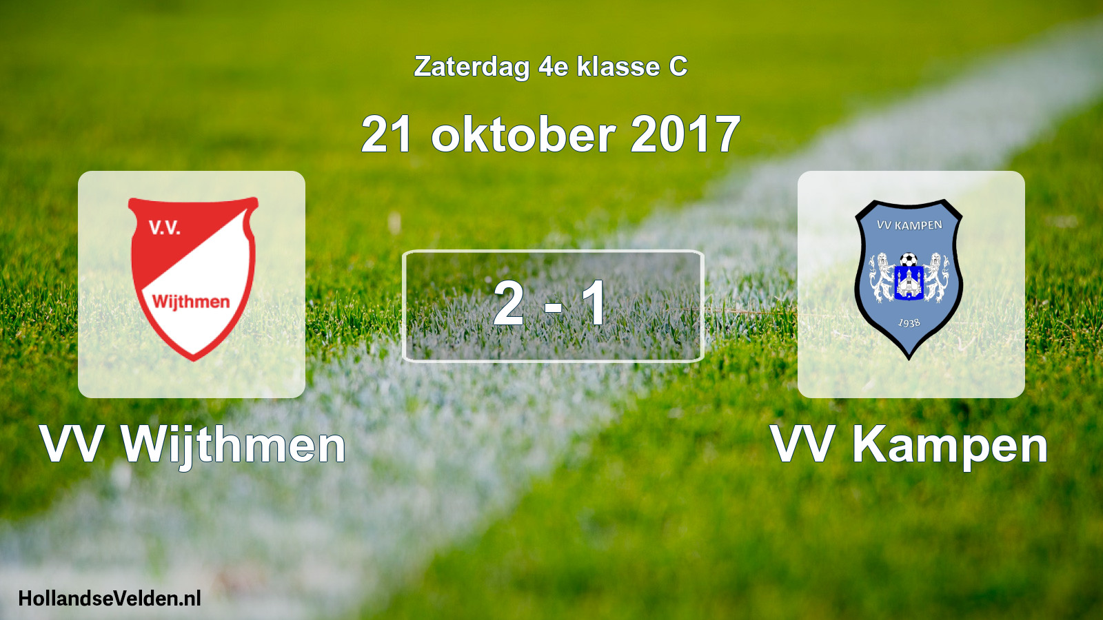 Gespeelde wedstrijd: VV Wijthmen - VV Kampen 2 - 1 (21 oktober 2017)