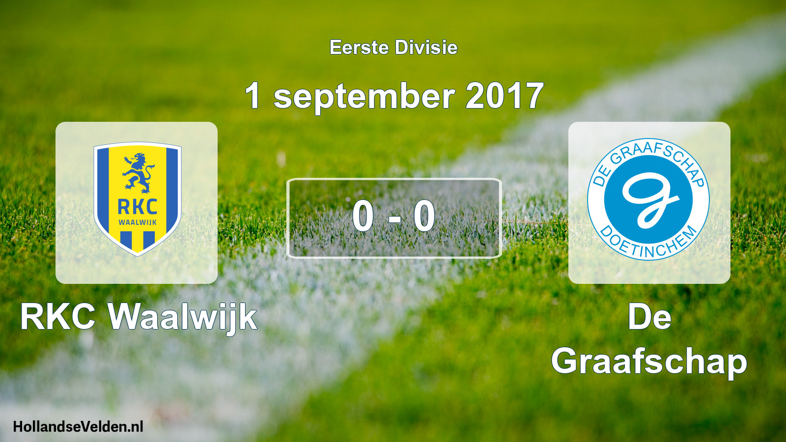 Gespeelde wedstrijd: RKC Waalwijk - De Graafschap 0 - 0 (1 september 2017)