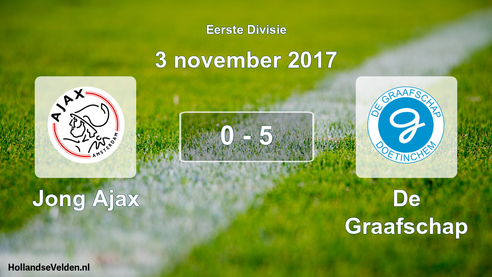 Gespeelde wedstrijd: Jong Ajax - De Graafschap 0 - 5 (3 november 2017)