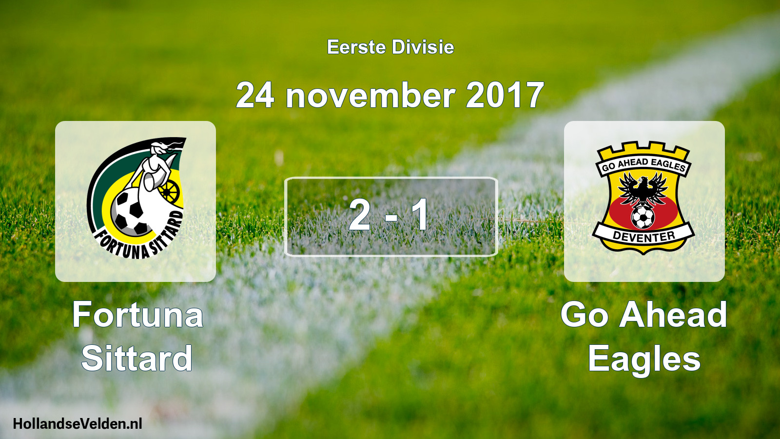 Gespeelde wedstrijd: Fortuna Sittard - Go Ahead Eagles 2 - 1 (24 november 2017)