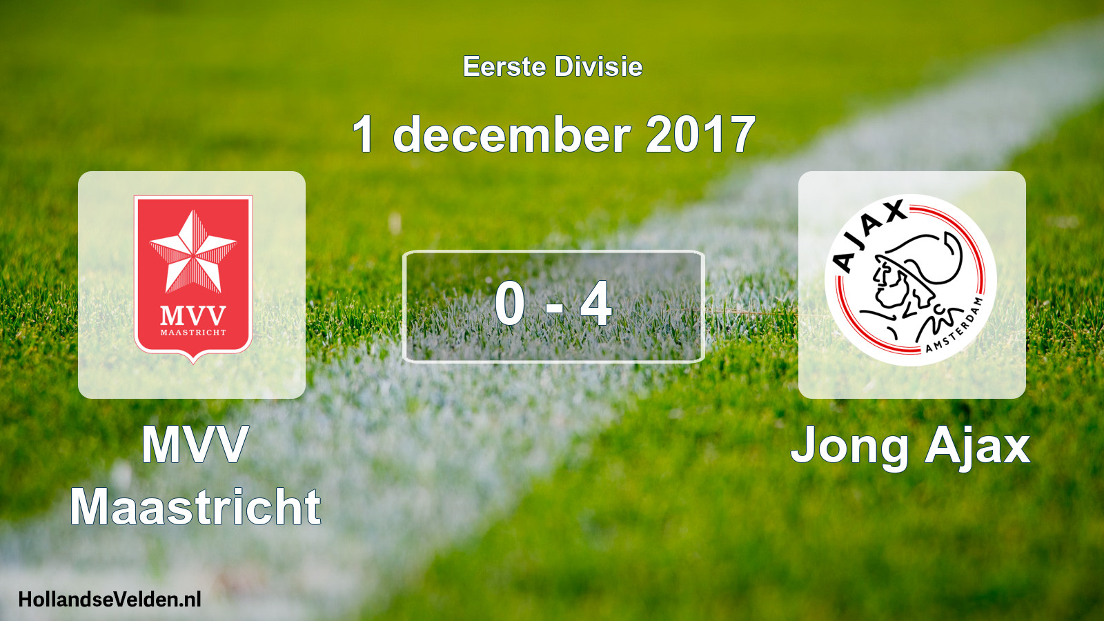 Gespeelde wedstrijd: MVV Maastricht - Jong Ajax 0 - 4 (1 december 2017)