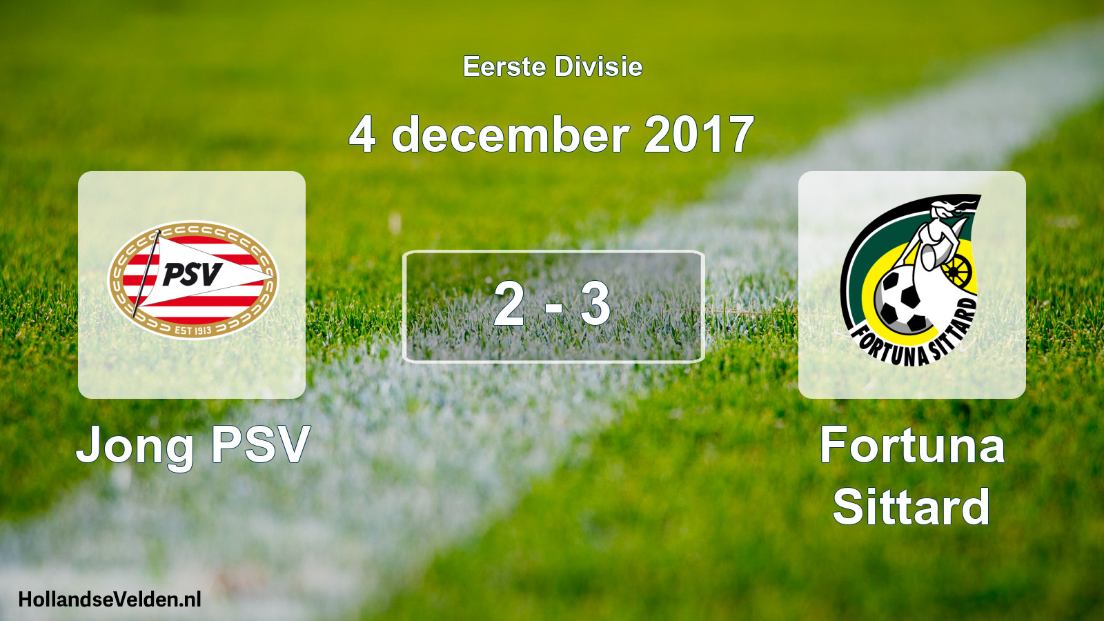 Gespeelde wedstrijd: Jong PSV - Fortuna Sittard 2 - 3 (4 december 2017)