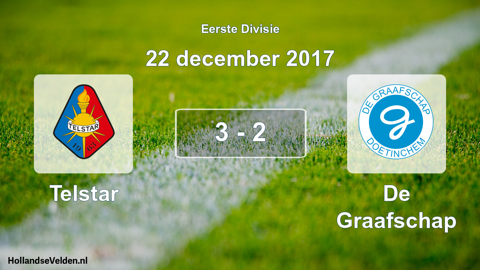 Gespeelde wedstrijd: Telstar - De Graafschap 3 - 2 (22 december 2017)