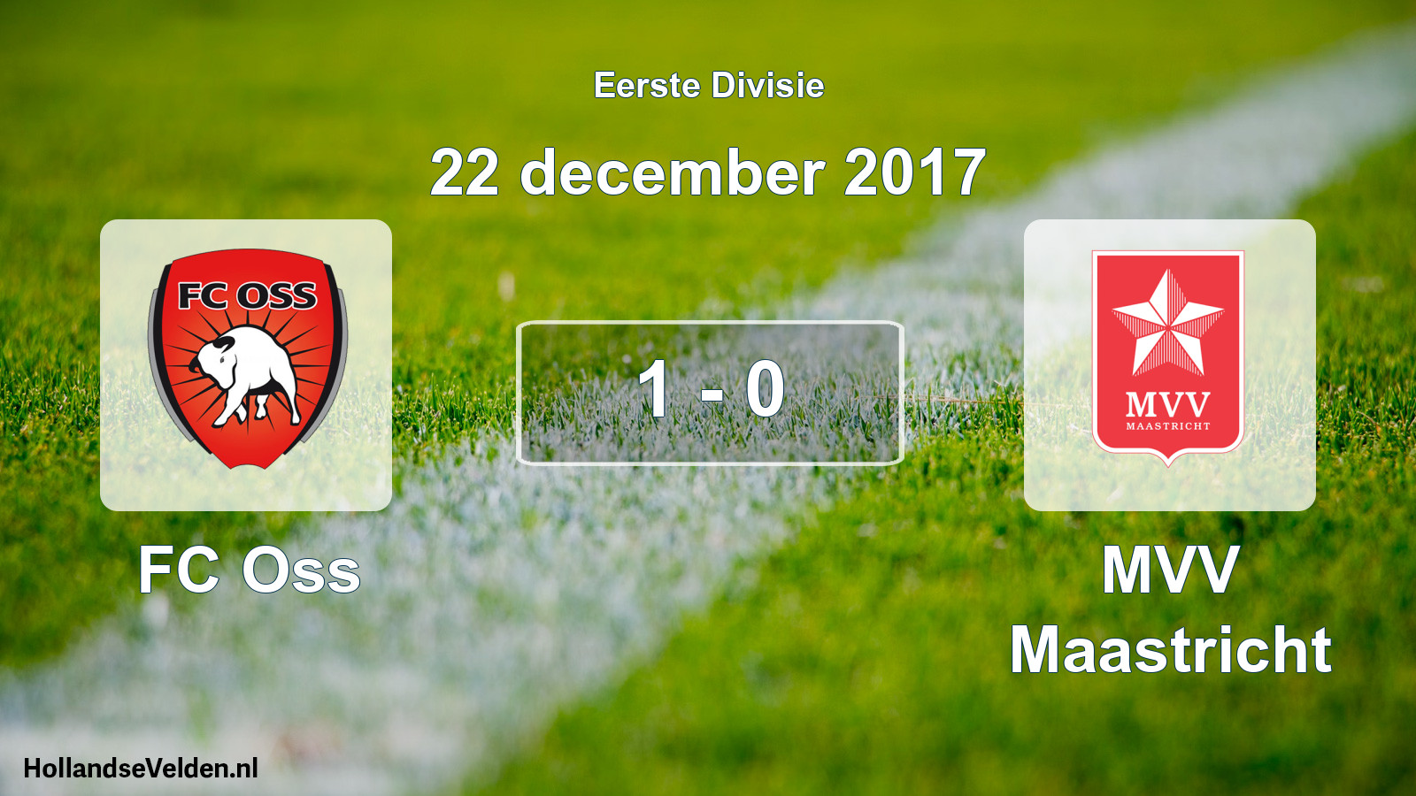 Gespeelde wedstrijd: FC Oss - MVV Maastricht 1 - 0 (22 december 2017)