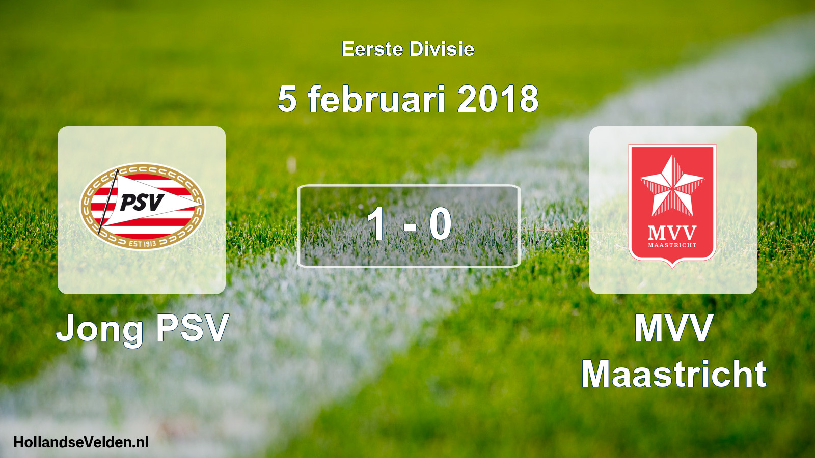 Gespeelde wedstrijd: Jong PSV - MVV Maastricht 1 - 0 (5 februari 2018)