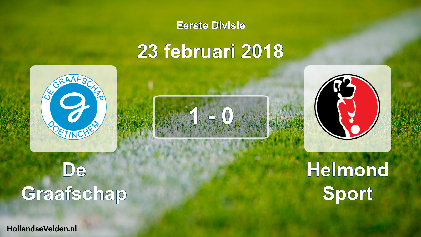 Gespeelde wedstrijd: De Graafschap - Helmond Sport 1 - 0 (23 februari 2018)