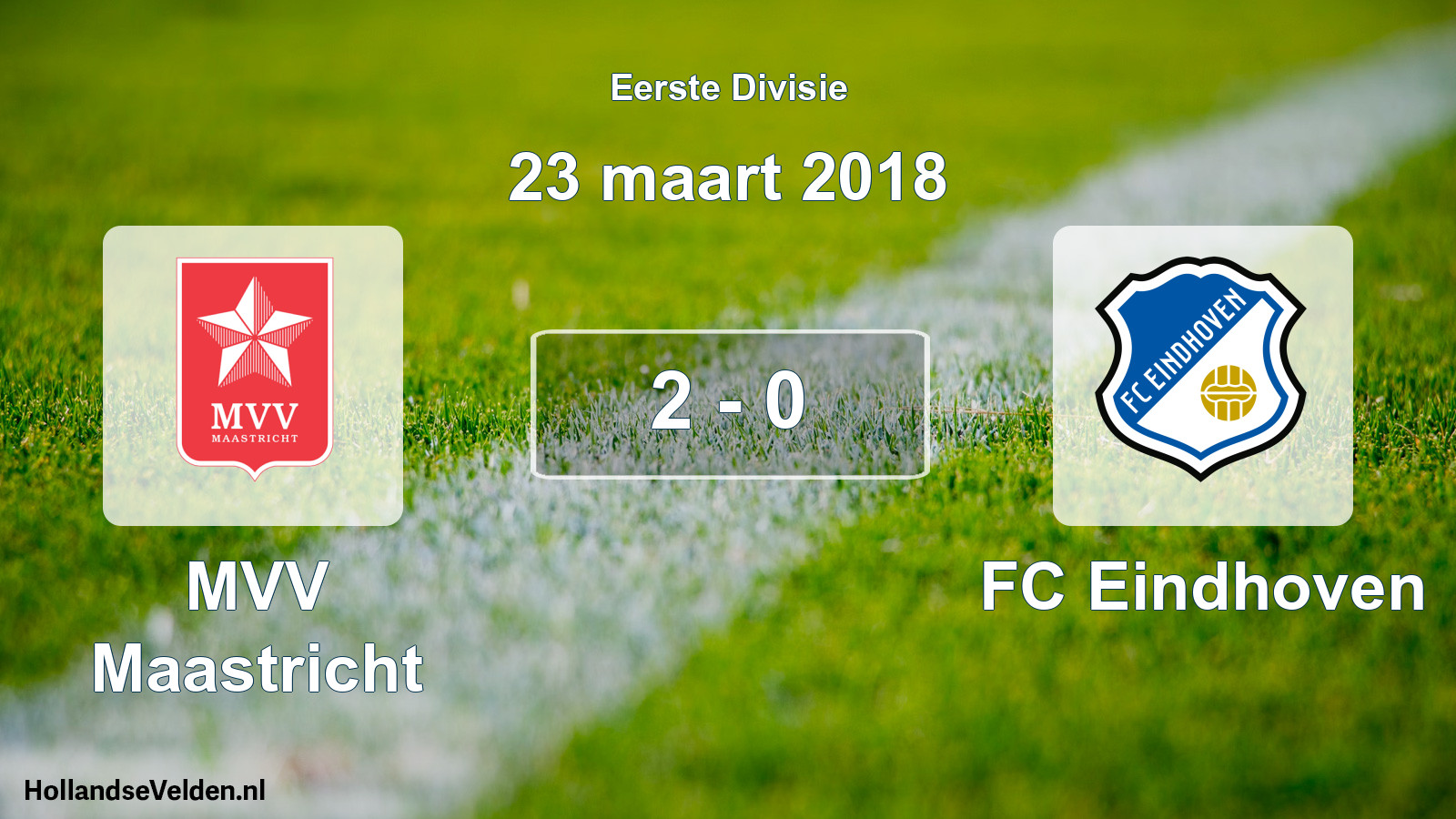 Gespeelde wedstrijd: MVV Maastricht - FC Eindhoven 2 - 0 (23 maart 2018)