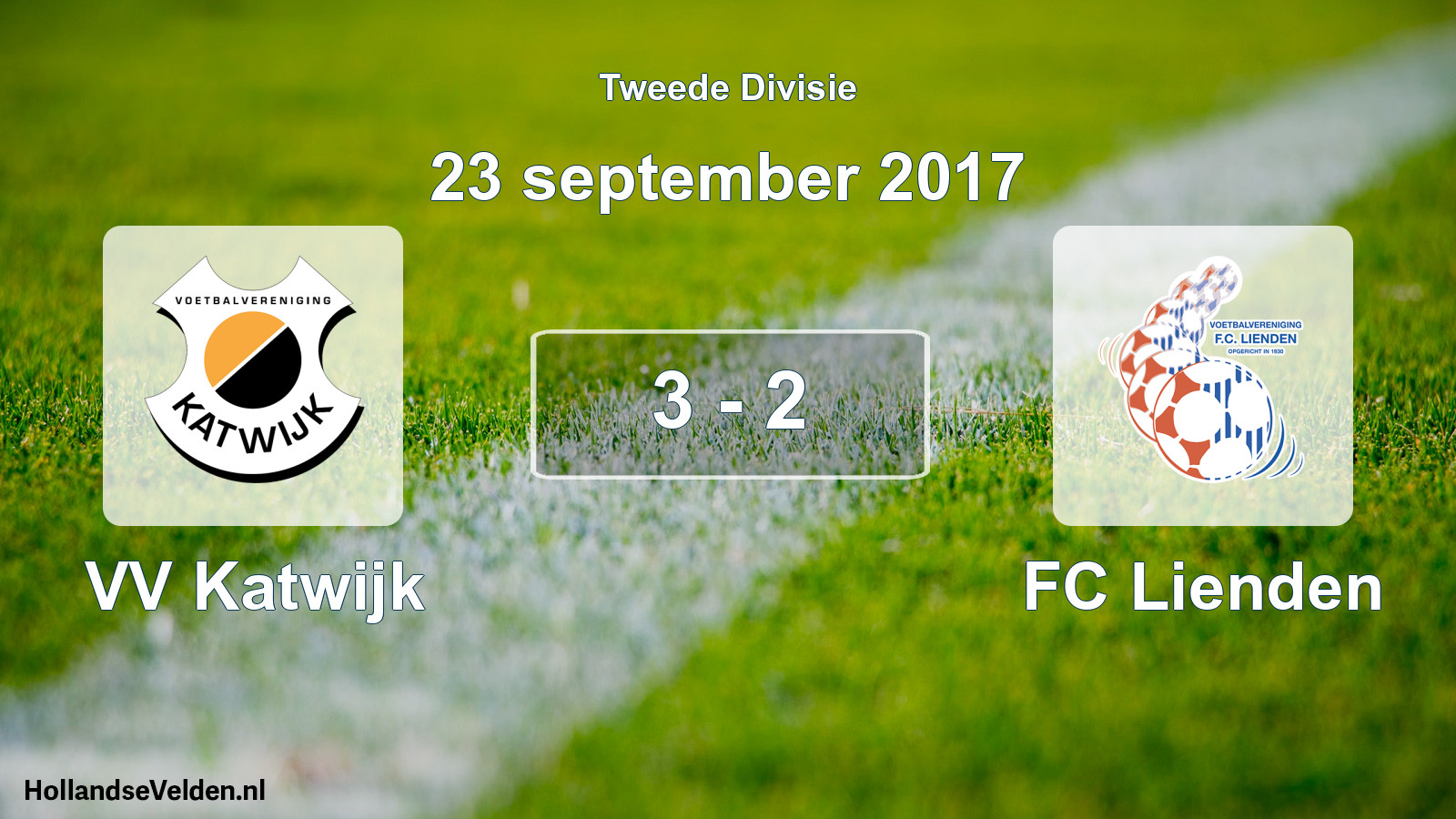 Gespeelde wedstrijd: VV Katwijk - FC Lienden 3 - 2 (23 september 2017)
