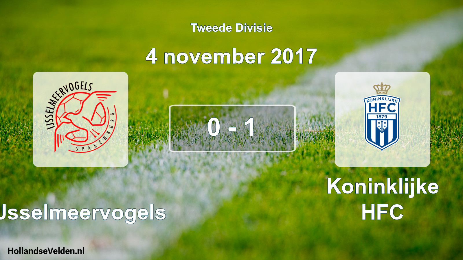 Gespeelde wedstrijd: IJsselmeervogels - Koninklijke HFC 0 - 1 (4 november 2017)