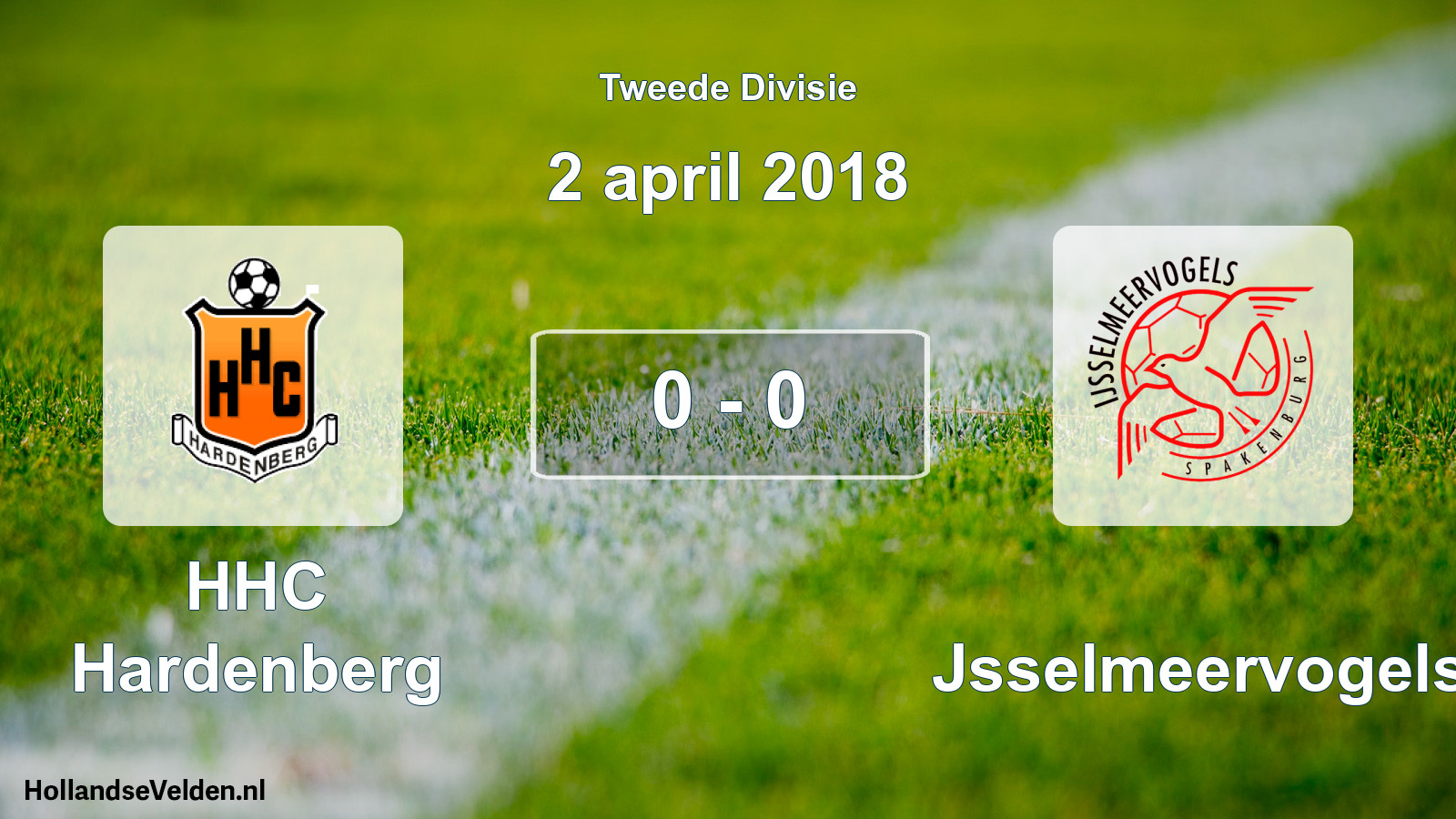 Gespeelde wedstrijd: HHC Hardenberg - IJsselmeervogels 0 - 0 (2 april 2018)