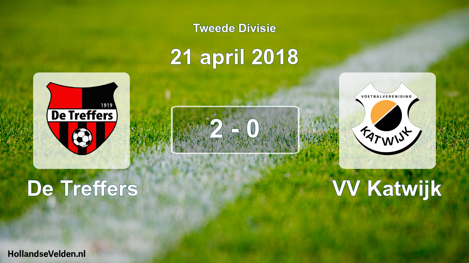 Gespeelde wedstrijd: De Treffers - VV Katwijk 2 - 0 (21 april 2018)