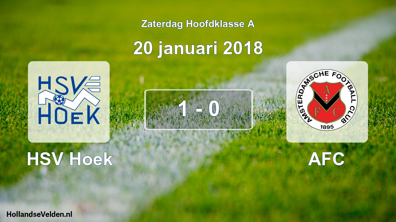 Gespeelde wedstrijd: HSV Hoek - AFC 1 - 0 (20 januari 2018)