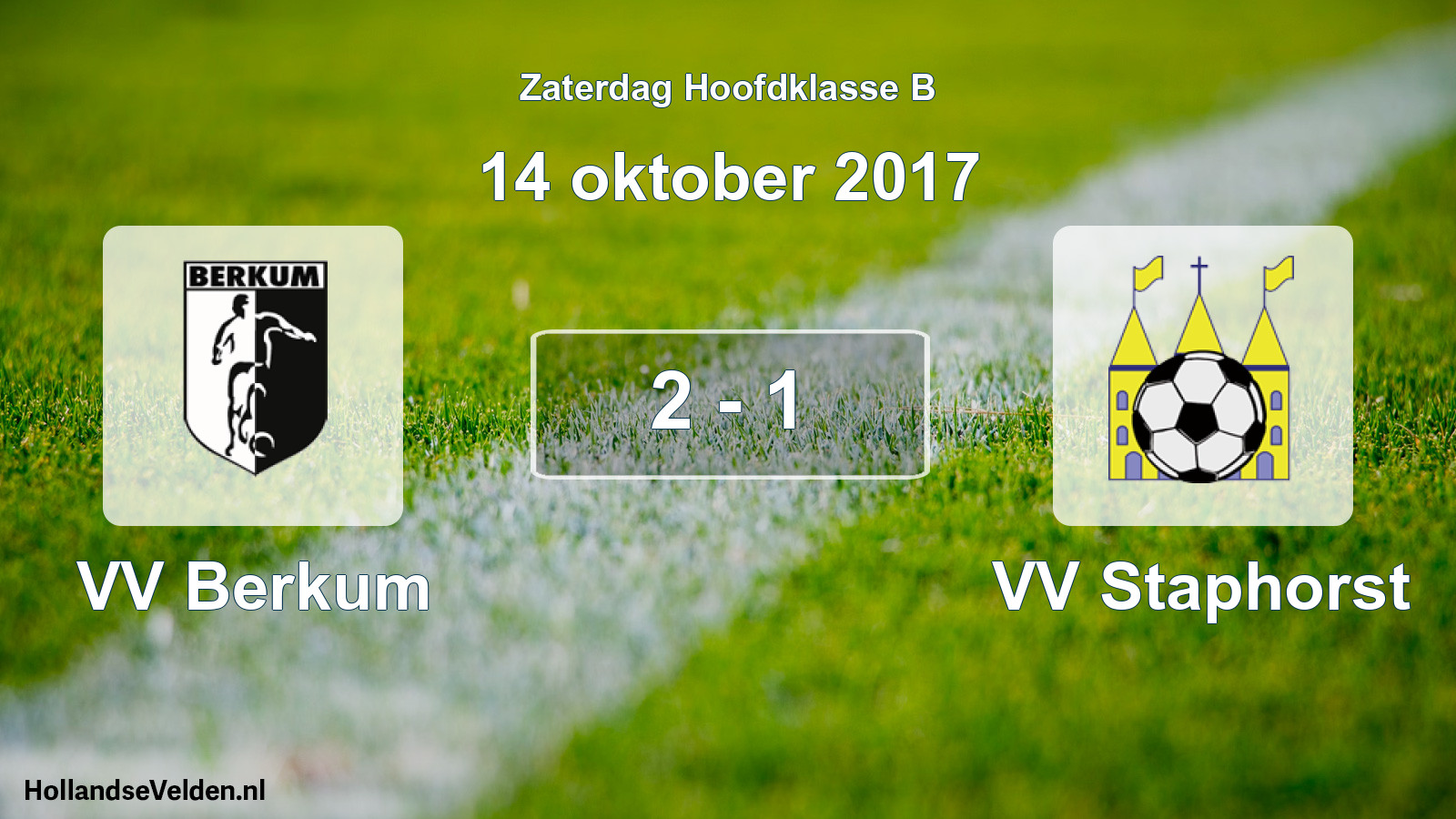 Gespeelde wedstrijd: VV Berkum - VV Staphorst 2 - 1 (14 oktober 2017)