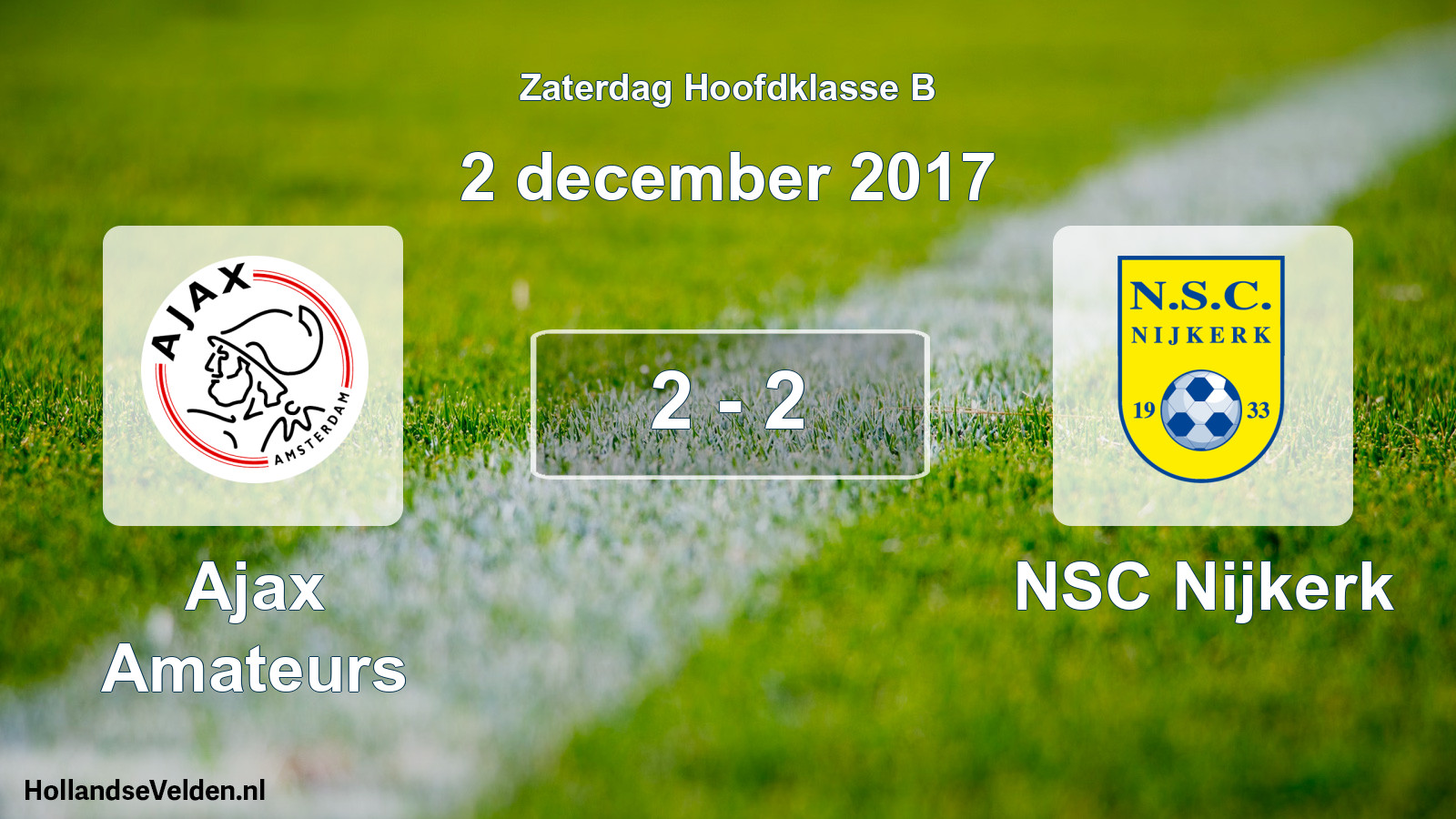Gespeelde wedstrijd: Ajax Amateurs - NSC Nijkerk 2 - 2 (2 december 2017)