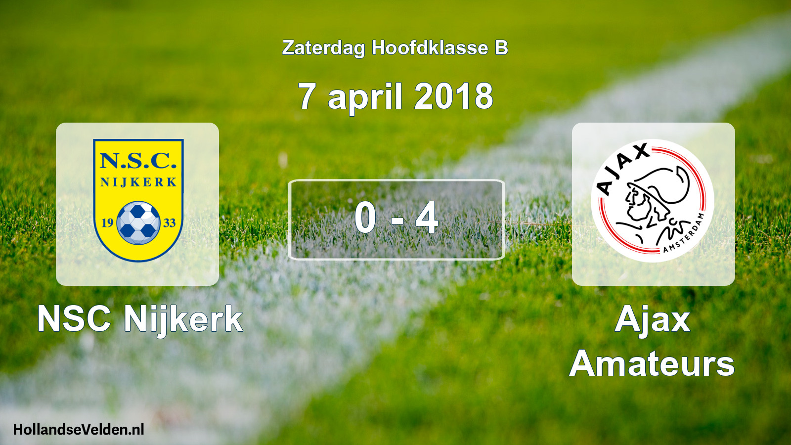 Gespeelde wedstrijd: NSC Nijkerk - Ajax Amateurs 0 - 4 (7 april 2018)