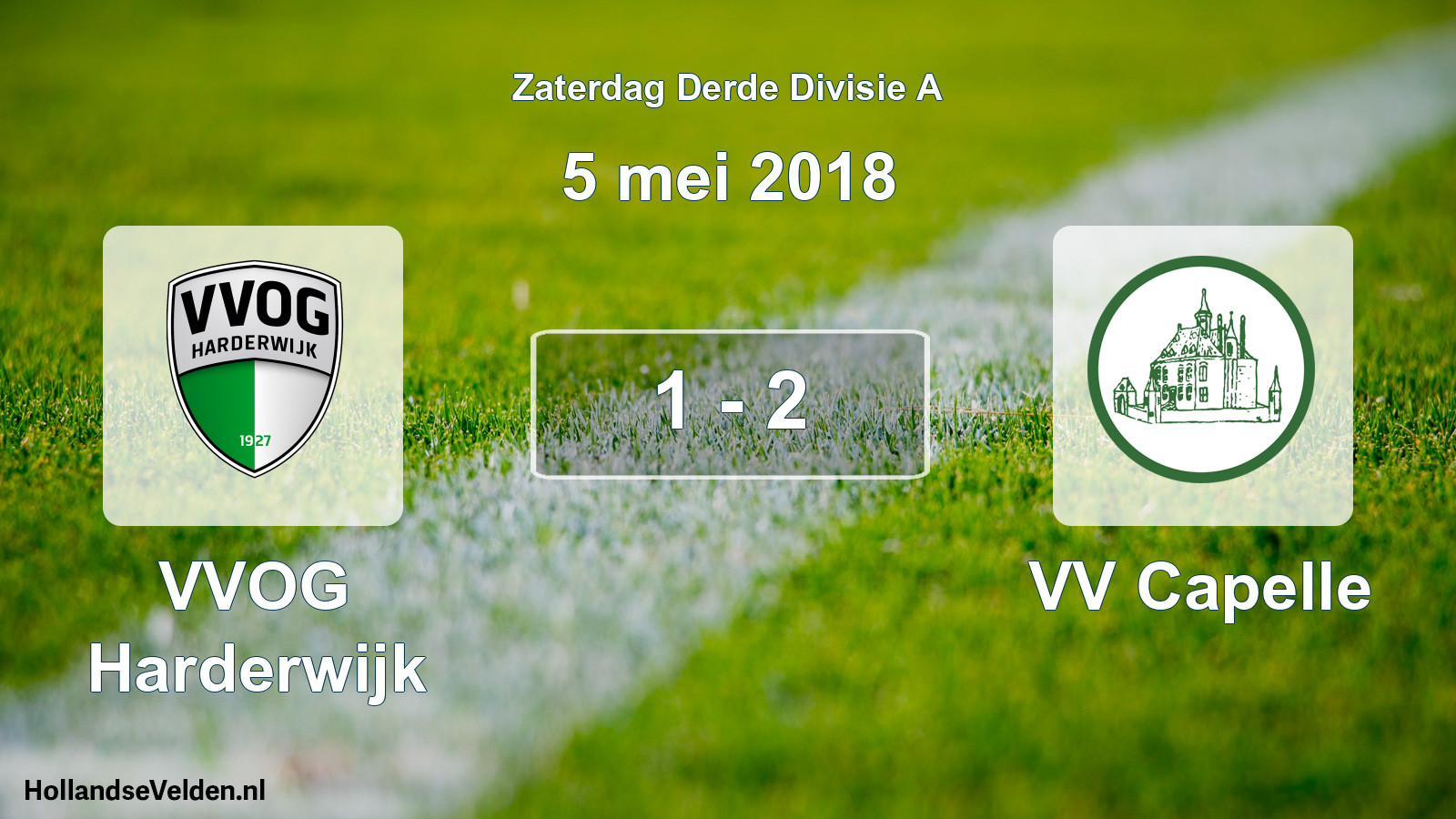 Gespeelde wedstrijd: VVOG Harderwijk - VV Capelle 1 - 2 (5 mei 2018)