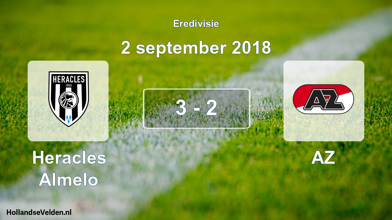 Gespeelde wedstrijd: Heracles Almelo - AZ 3 - 2 (2 september 2018)