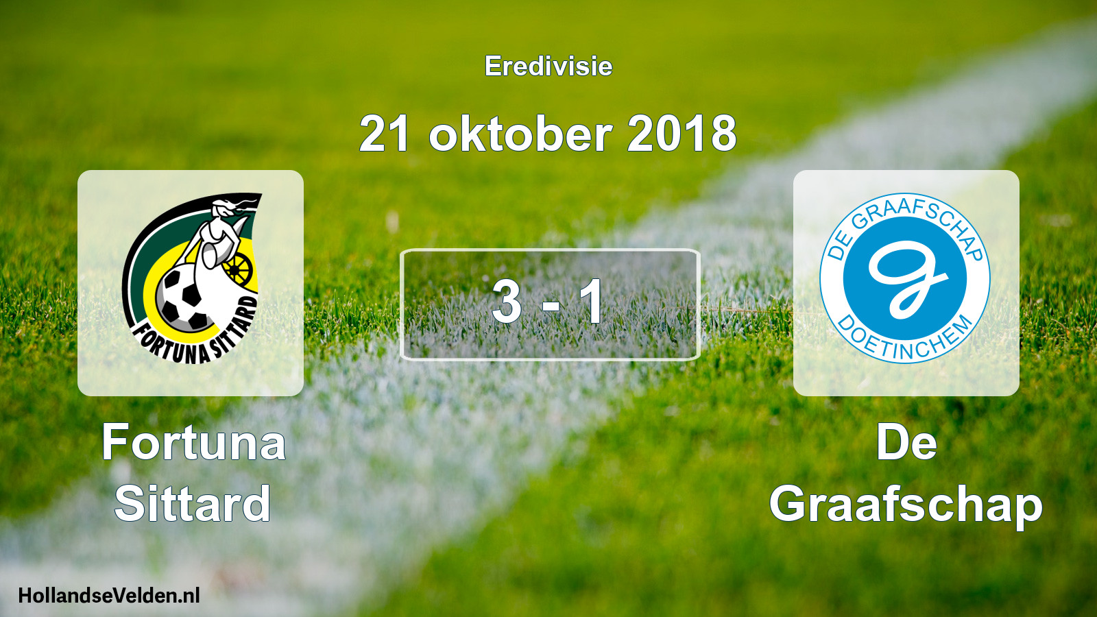 Gespeelde wedstrijd: Fortuna Sittard - De Graafschap 3 - 1 (21 oktober 2018)