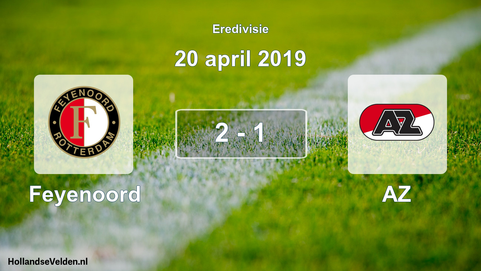 Gespeelde wedstrijd: Feyenoord - AZ 2 - 1 (20 april 2019)