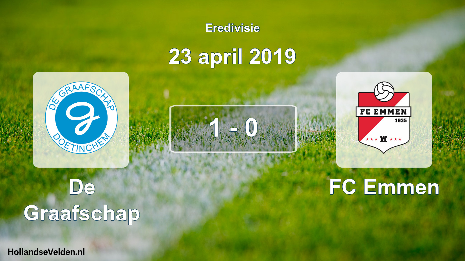 Gespeelde wedstrijd: De Graafschap - FC Emmen 1 - 0 (23 april 2019)