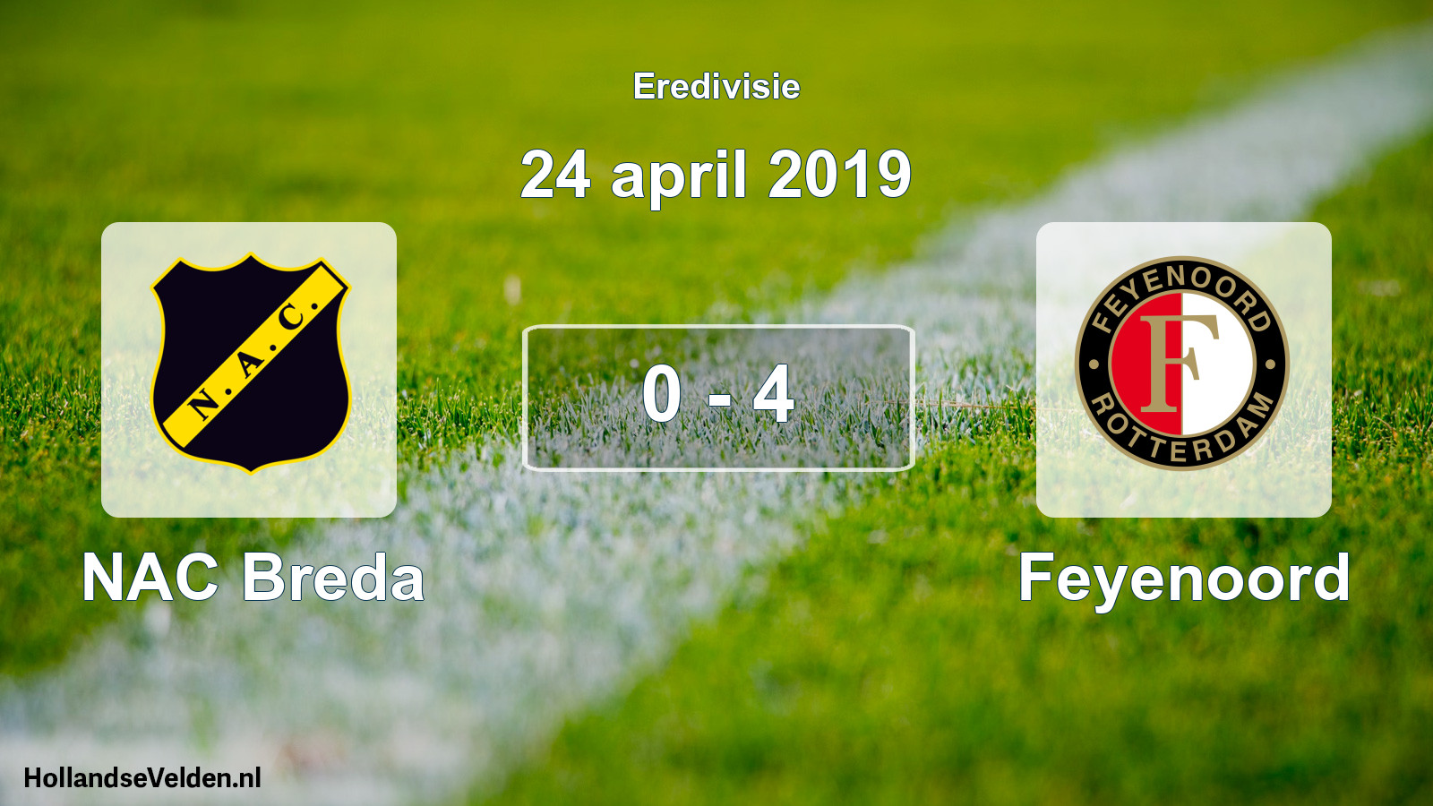 Gespeelde wedstrijd: NAC Breda - Feyenoord 0 - 4 (24 april 2019)