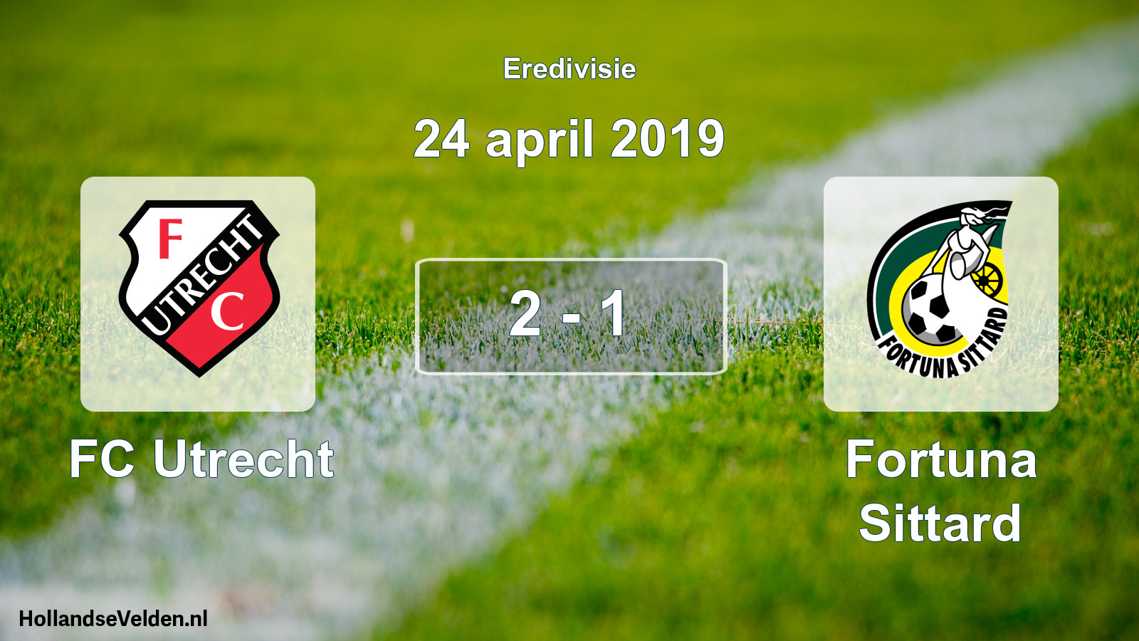 Gespeelde wedstrijd: FC Utrecht - Fortuna Sittard 2 - 1 (24 april 2019)