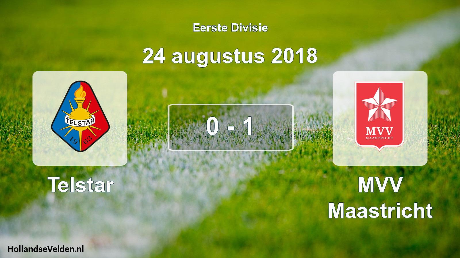 Gespeelde wedstrijd: Telstar - MVV Maastricht 0 - 1 (24 augustus 2018)