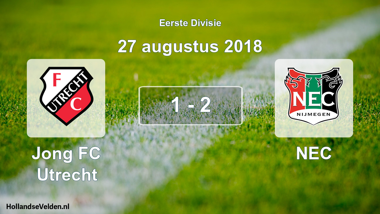 Gespeelde wedstrijd: Jong FC Utrecht - NEC 1 - 2 (27 augustus 2018)