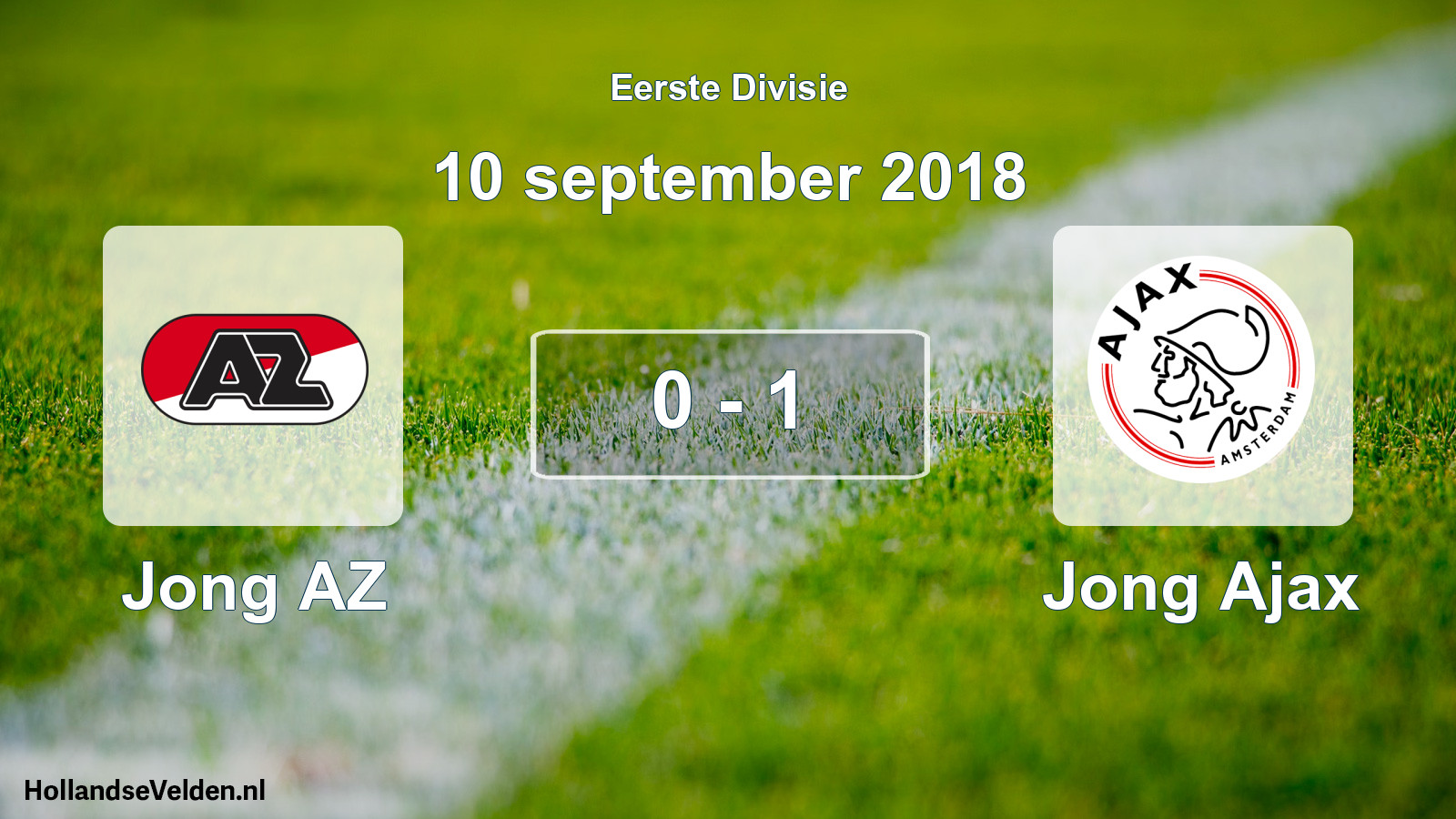Gespeelde wedstrijd: Jong AZ - Jong Ajax 0 - 1 (10 september 2018)
