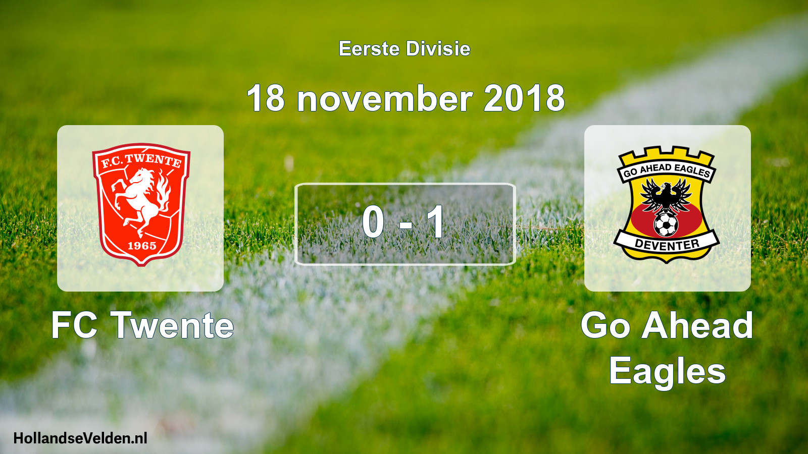 Gespeelde wedstrijd: FC Twente - Go Ahead Eagles 0 - 1 (18 november 2018)