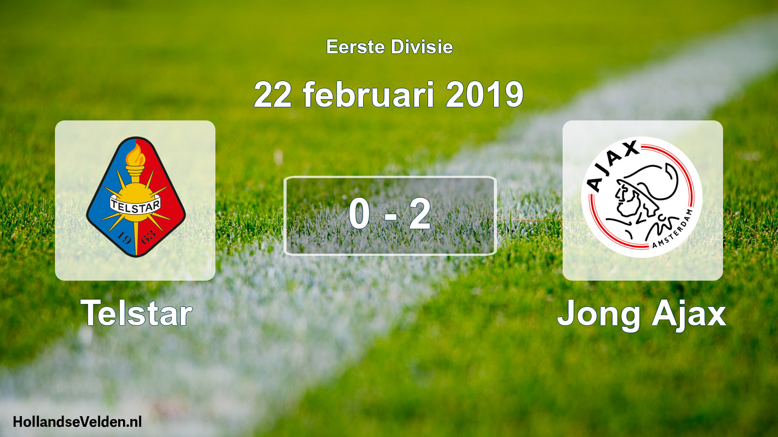 Gespeelde wedstrijd: Telstar - Jong Ajax 0 - 2 (22 februari 2019)