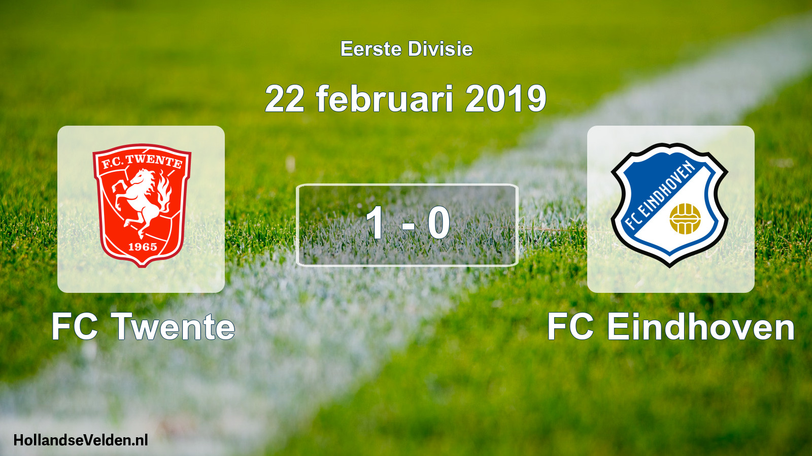 Gespeelde wedstrijd: FC Twente - FC Eindhoven 1 - 0 (22 februari 2019)