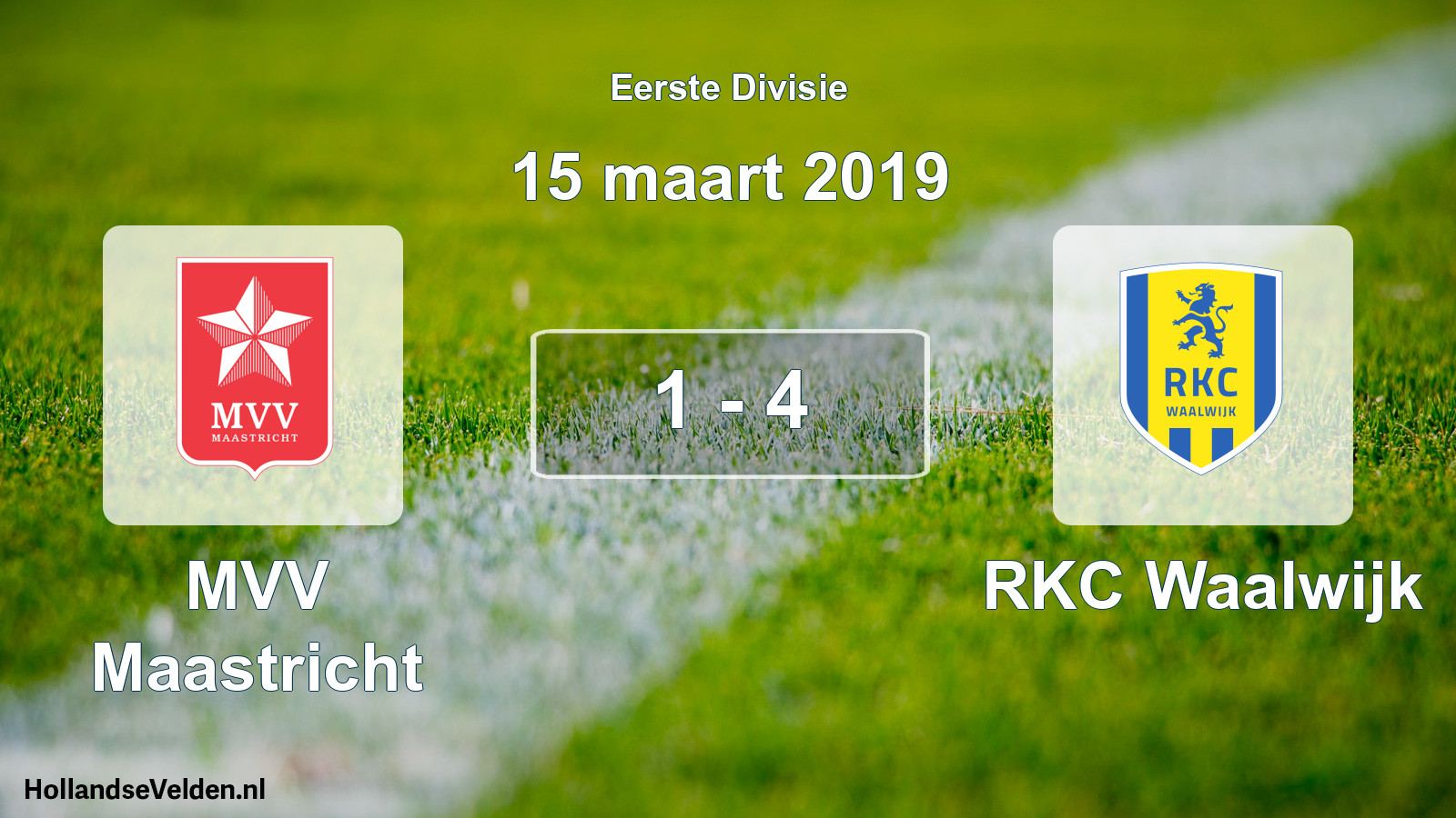 Gespeelde wedstrijd: MVV Maastricht - RKC Waalwijk 1 - 4 (15 maart 2019)