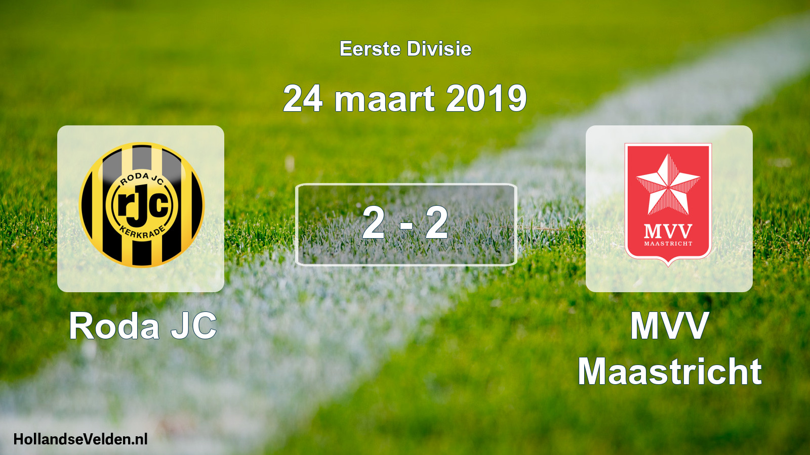 Gespeelde wedstrijd: Roda JC - MVV Maastricht 2 - 2 (24 maart 2019)