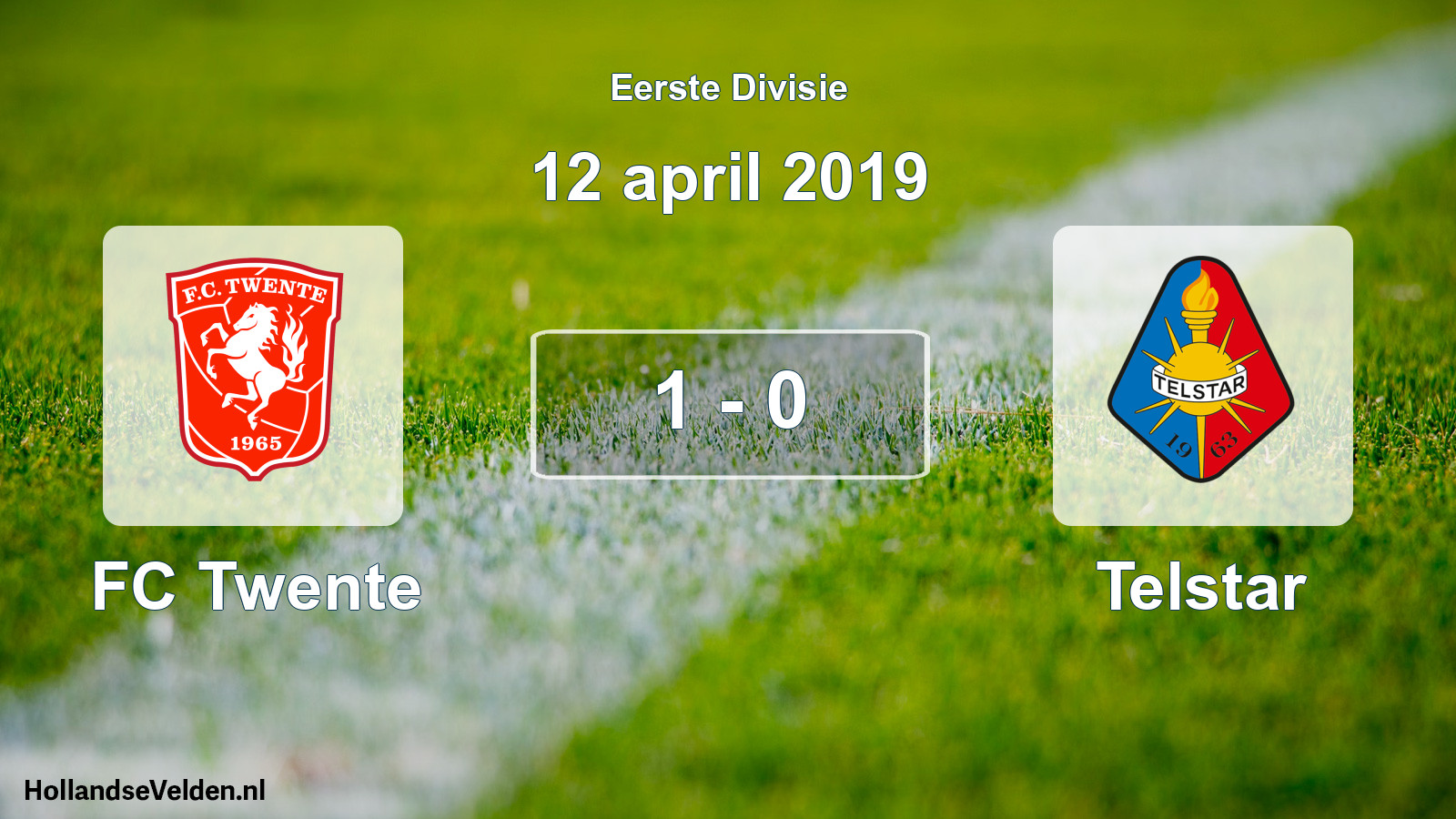 Gespeelde wedstrijd: FC Twente - Telstar 1 - 0 (12 april 2019)