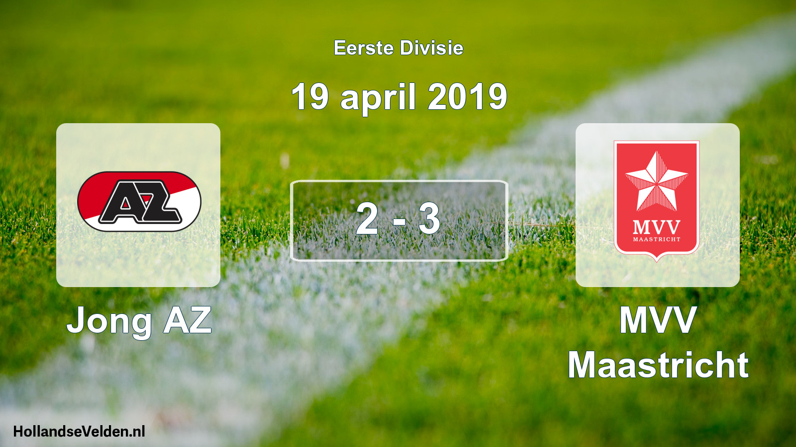 Gespeelde wedstrijd: Jong AZ - MVV Maastricht 2 - 3 (19 april 2019)