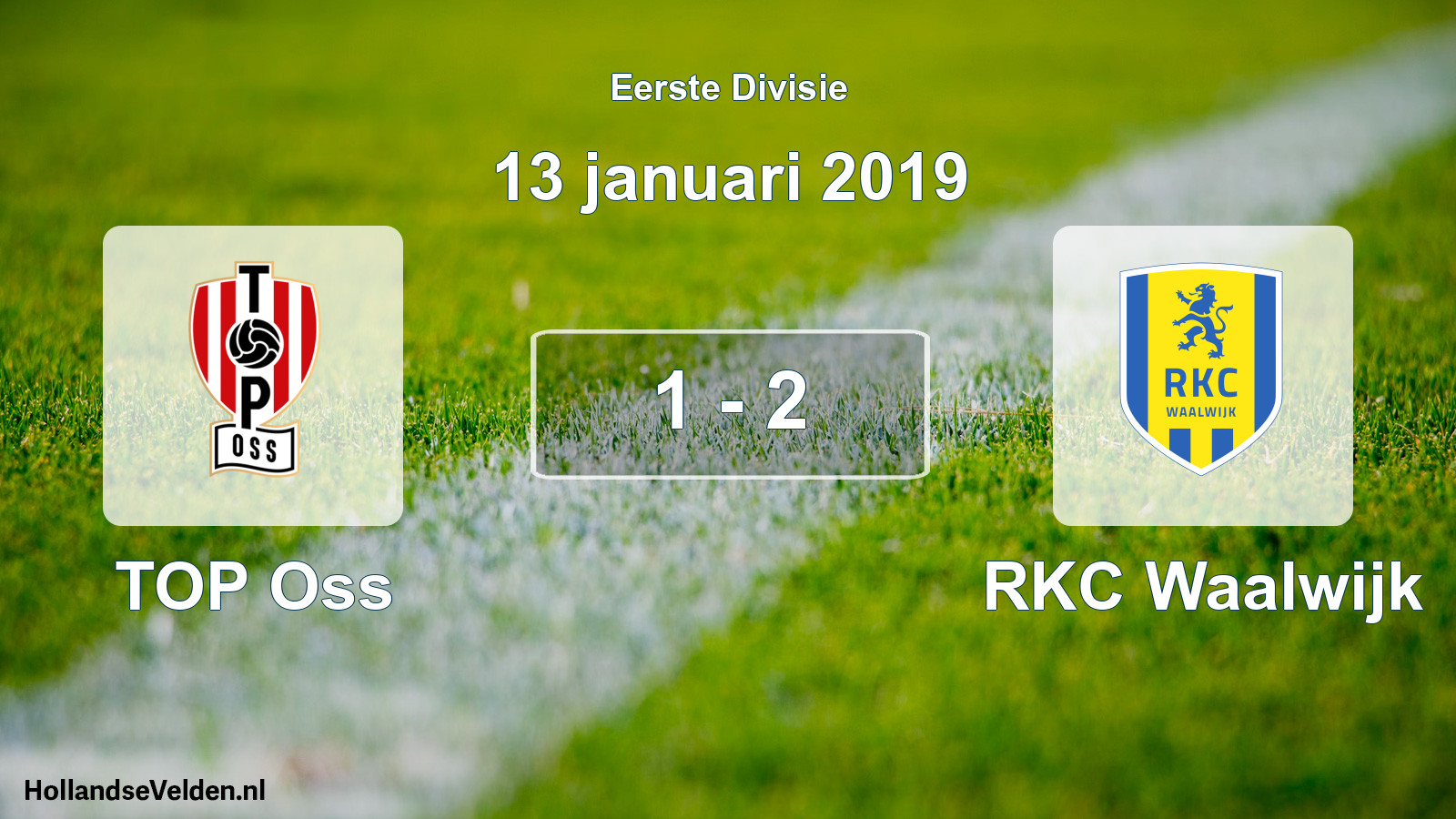 Gespeelde wedstrijd: TOP Oss - RKC Waalwijk 1 - 2 (13 januari 2019)
