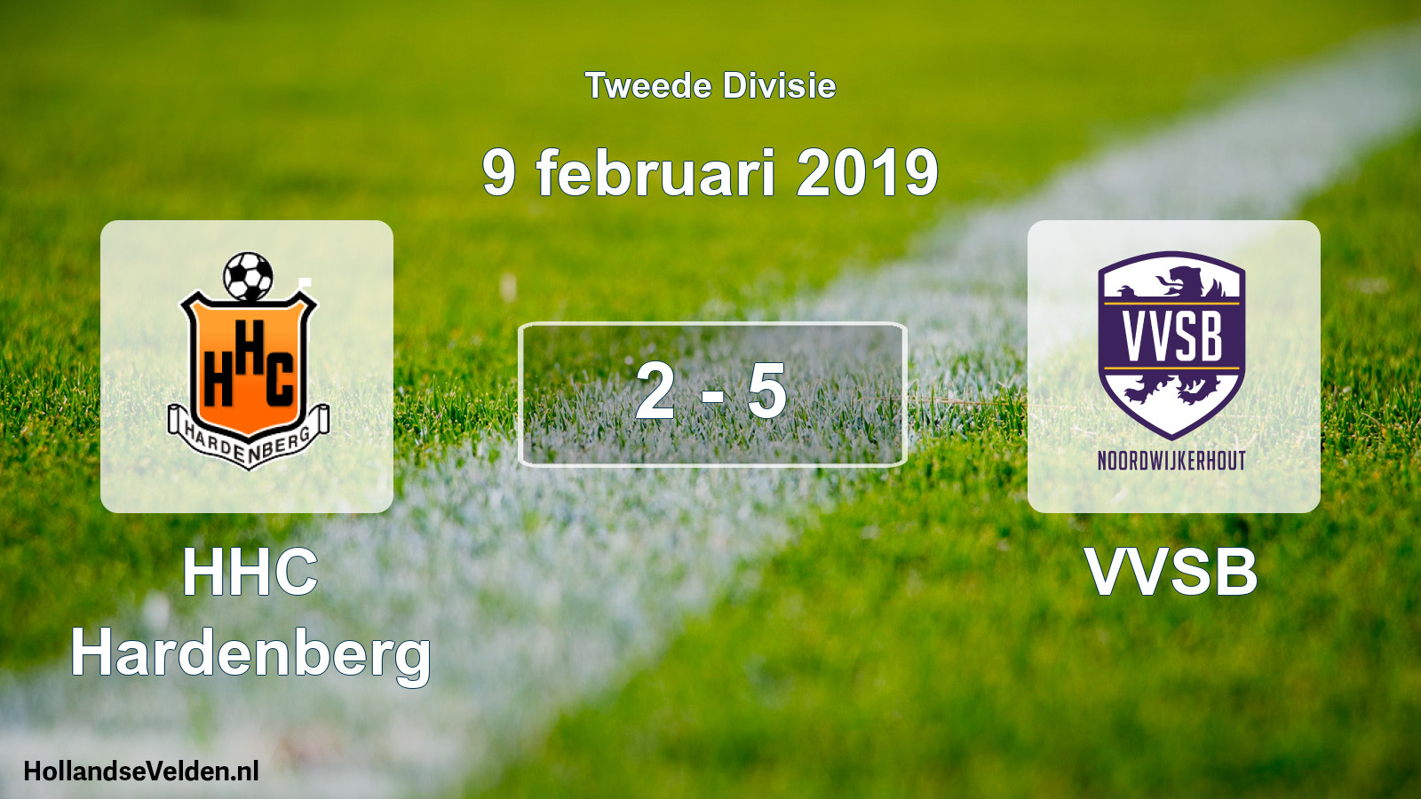 Gespeelde wedstrijd: HHC Hardenberg - VVSB 2 - 5 (9 februari 2019)