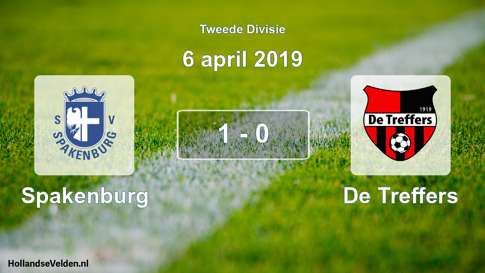 Gespeelde wedstrijd: Spakenburg - De Treffers 1 - 0 (6 april 2019)
